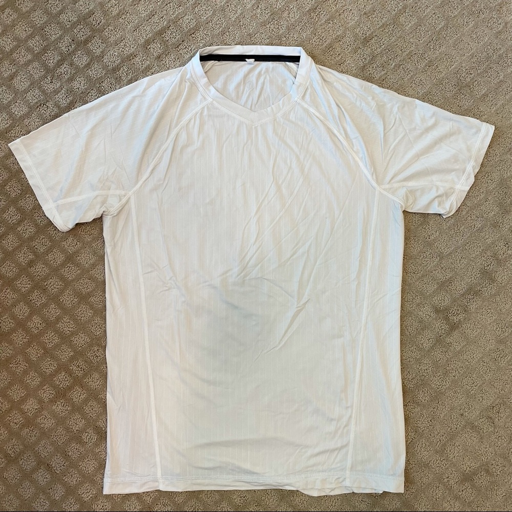 Men’s Lululemon White Workout Tshirt